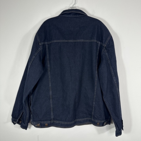 Marithe Francois Girbaud Denim Jacket MENS 2XL Blue SELVEDGE Cotton Full Zip - Picture 9 of 12